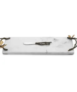 Michael Aram Butterfly Ginkgo Small Cheese Board w/ Knife