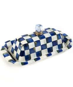MacKenzie-Childs Royal Check Butter Box