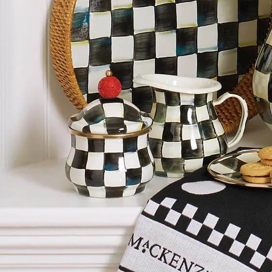 MacKenzie-Childs Courtly Check Enamel Creamer - Image 2