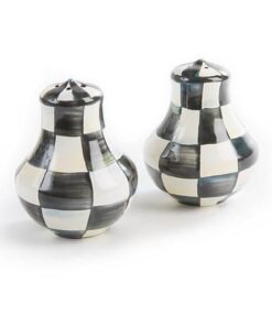 MacKenzie-Childs Courtly Check Enamel Salt & Pepper Shakers