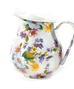 MacKenzie-Childs Flower Market Pitcher - White