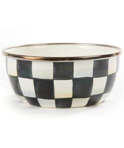 MacKenzie-Childs Courtly Check Enamel Pinch Bowl
