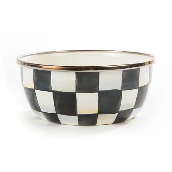 MacKenzie-Childs Courtly Check Enamel Pinch Bowl