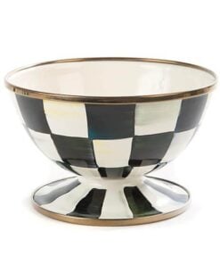 MacKenzie-Childs Courtly Check Enamel Ice Cream Dish