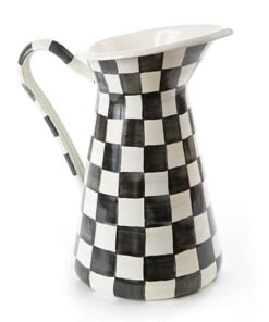 MacKenzie-Childs Courtly Check Enamel Practical Pitcher- Large