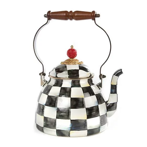 MacKenzie-Childs Courtly Check Tea Kettle - 2 Quart