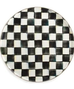 MacKenzie-Childs Courtly Check Enamel Round Tray