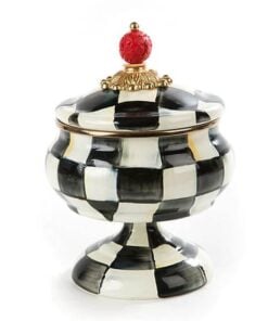 MacKenzie-Childs Courtly Check Enamel Curiosity Pot