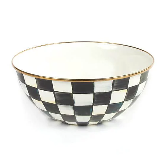 MacKenzie-Childs Courtly Check Enamel Everyday Bowl - Large