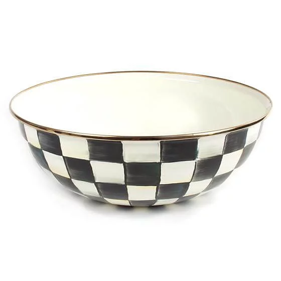 MacKenzie-Childs Courtly Check Enamel Everyday Bowl - Extra Large