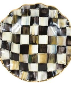 MacKenzie-Childs Courtly Check Fluted Dessert Plate