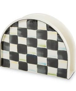 MacKenzie-Childs Courtly Check Enamel Napkin Holder