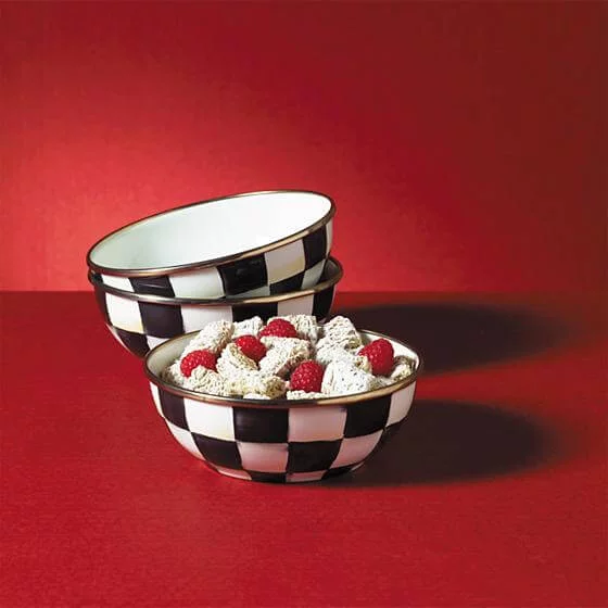 MacKenzie-Childs Courtly Check Enamel Everyday Bowl - Image 2