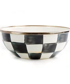 MacKenzie-Childs Courtly Check Enamel Everyday Bowl