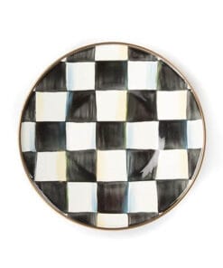 MacKenzie-Childs Courtly Check Enamel Saucer