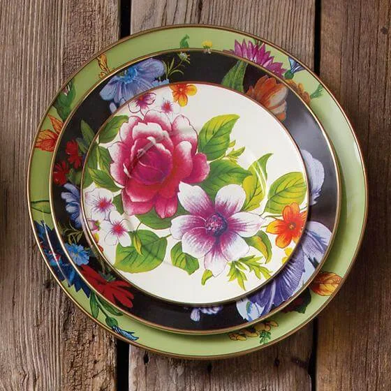MacKenzie-Childs Flower Market Salad/Dessert Plate - White - Image 2