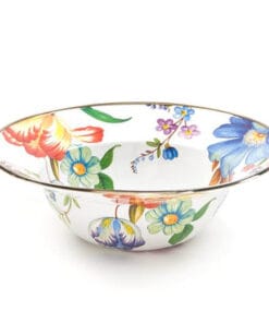 MacKenzie-Childs Flower Market Serving Bowl - White