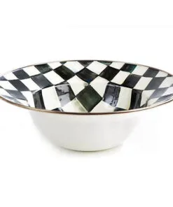 MacKenzie-Childs Courtly Check Enamel Serving Bowl