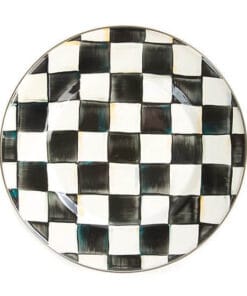 MacKenzie-Childs Courtly Check Enamel Dinner Plate
