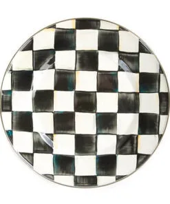 MacKenzie-Childs Courtly Check Enamel Dinner Plate