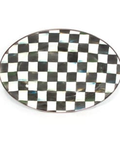 MacKenzie-Childs Courtly Check Enamel Oval Platter - Small