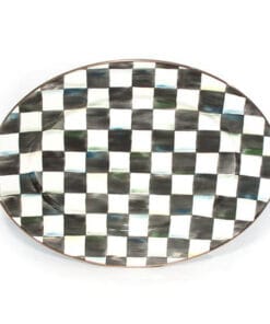 MacKenzie-Childs Courtly Check Enamel Oval Platter - Medium