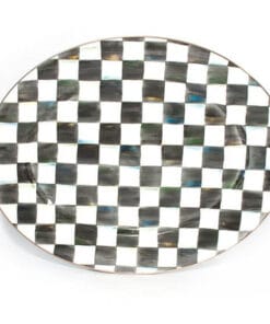 MacKenzie-Childs Courtly Check Enamel Oval Platter - Large