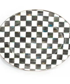MacKenzie-Childs Courtly Check Enamel Oval Platter - Large