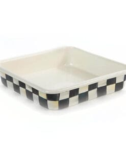 MacKenzie-Childs Courtly Check Enamel Baking Pan - 8”