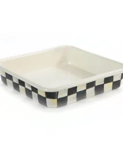 MacKenzie-Childs Courtly Check Enamel Baking Pan - 8”