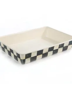 MacKenzie-Childs Courtly Check Enamel Baking Pan - 9” x 13”