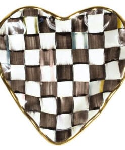MacKenzie-Childs Courtly Check Fluted Heart Plate
