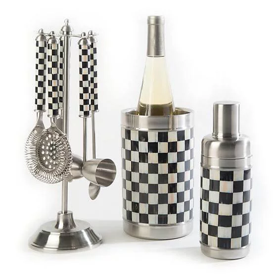 MacKenzie-Childs 3260 Cocktail Shaker - Courtly Check - Image 2