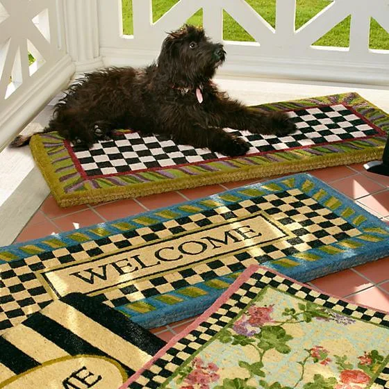 MacKenzie-Childs - Courtly Check Double Door Entrance Mat - Image 3