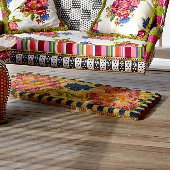 MacKenzie-Childs - Flower Market Double Door Entrance Mat - Image 3