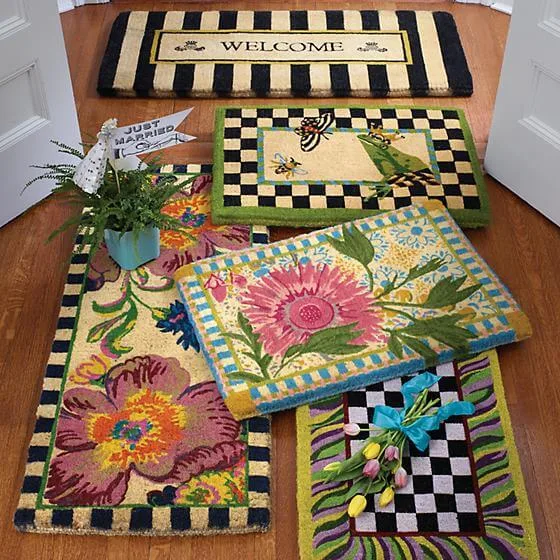 MacKenzie-Childs - Awning Stripe Double Door Welcome Mat - Image 2