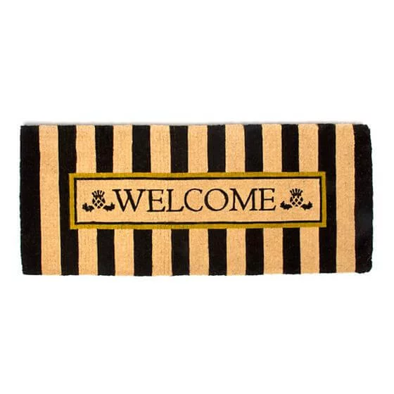 MacKenzie-Childs - Awning Stripe Double Door Welcome Mat