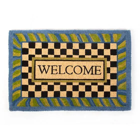 MacKenzie-Childs - Periwinkle Welcome Mat