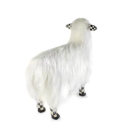 MacKenzie-Childs Courtly Check White Sheep - Large - Image 2