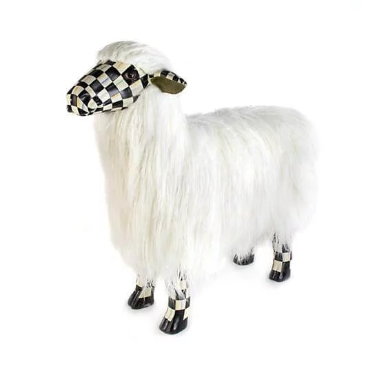 MacKenzie-Childs Courtly Check White Sheep - Large