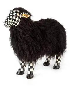 MacKenzie-Childs Courtly Check Black Sheep - Small