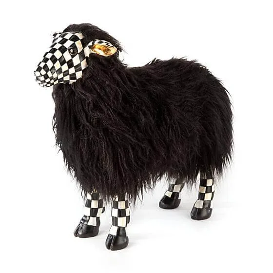 MacKenzie-Childs Courtly Check Black Sheep - Small