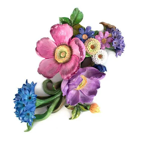 MacKenzie-Childs Flower Market Wall Art - Blue
