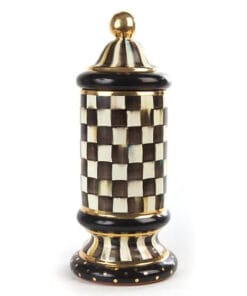 MacKenzie-Childs Courtly Check Column Canister