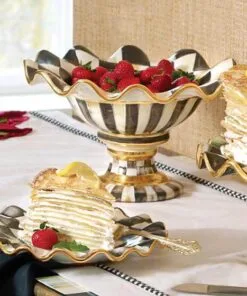 MacKenzie-Childs Courtly Check Compote - Image 2