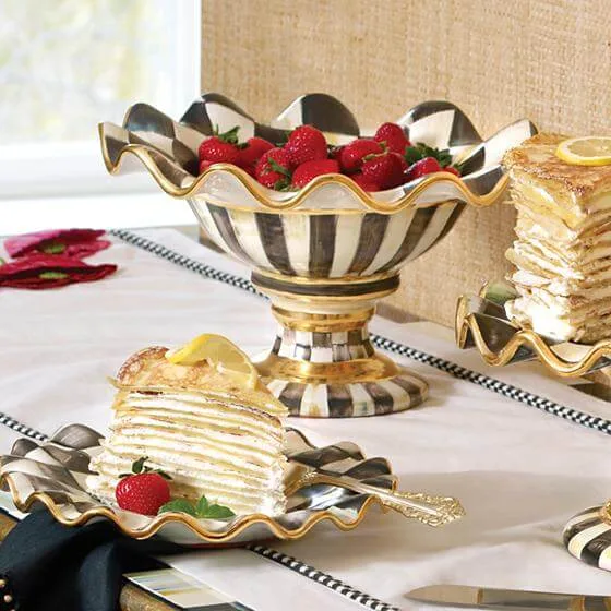 MacKenzie-Childs Courtly Check Compote - Image 2