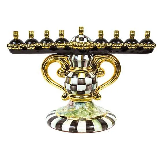 MacKenzie-Childs Courtly Check Menorah