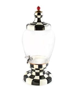 MacKenzie-Childs Courtly Check Enamel Beverage Hostess