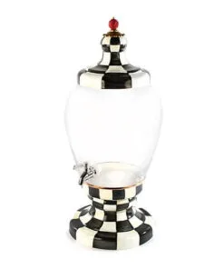 MacKenzie-Childs Courtly Check Enamel Beverage Hostess