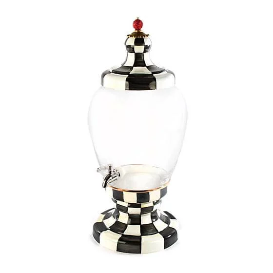 MacKenzie-Childs Courtly Check Enamel Beverage Hostess